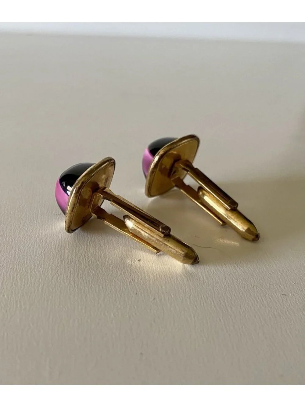 Vintage Correct Quality Mid Century Moonglow Cufflinks